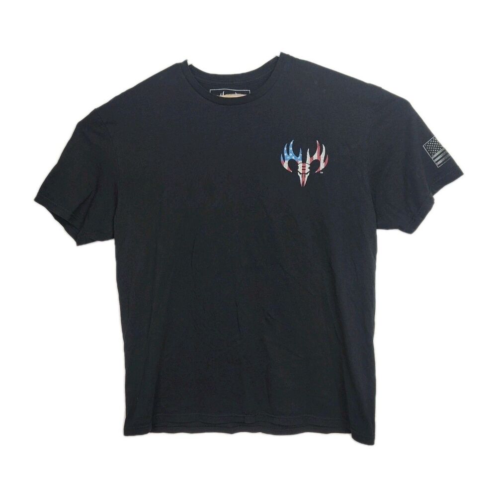 Buck Wear Graphic Print T-Shirt Men's XL Black "Gun Safety Rule #1 Carry One"‎